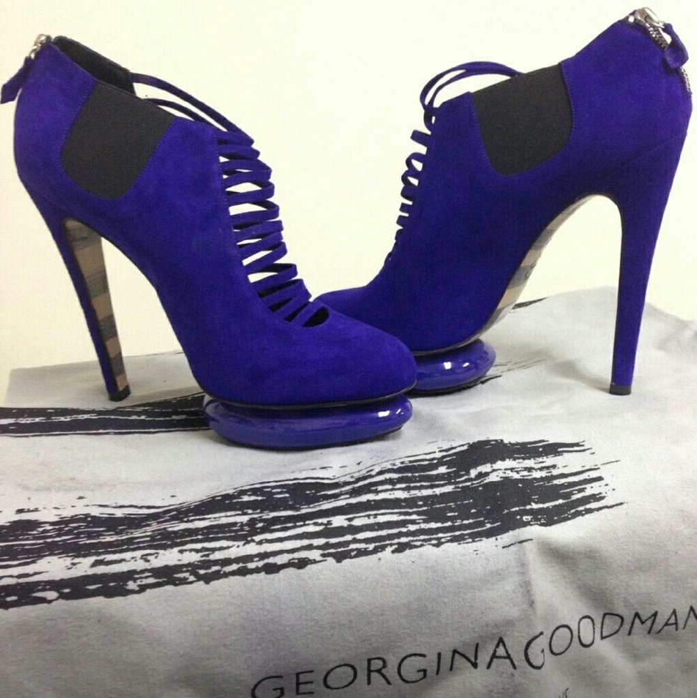 Georgina Goodman Purple Black Cutout Black size 40 (size9)